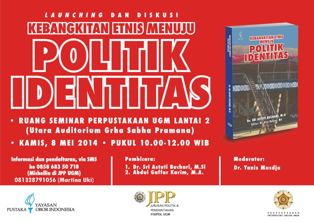 Poster bedah buku Kebangkitan Etnis Menuju Politik Identitas